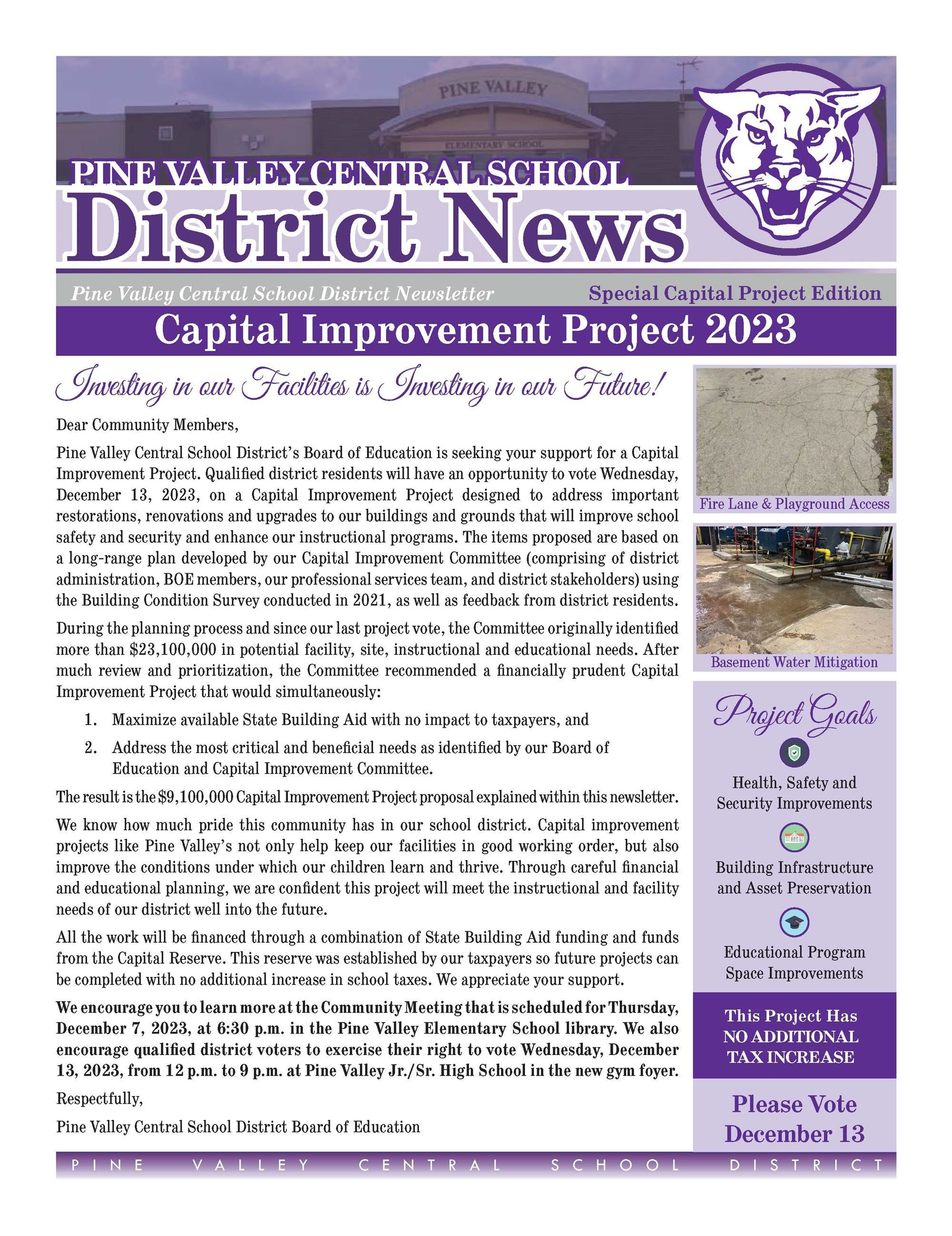  Capital Project 2023 Newsletter cover 