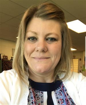 This is a picture of Mrs. Hayes.  