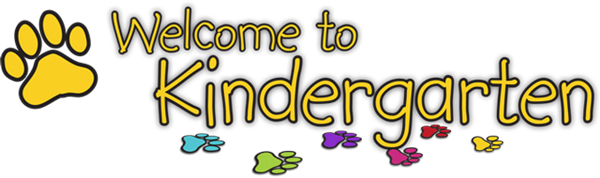 Welcome to Kindergarten paw print welcome Welcome to Kindergarten paw print welcome
